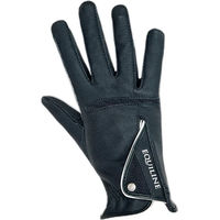 Produktbild von Equiline Reithandschuhe Unisex Schwarz Waterproof aus Kunststoff Größe 6 EU