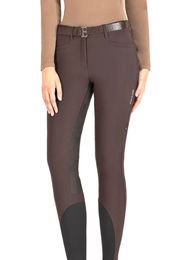 Produktbild von Equiline Reithose Efide FullGrip für Damen aus Leder in Braun