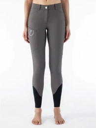 Produktbild von Equiline Reithose Etigrek Full Grip Damen in Grün oder Grau Größe 38 IT