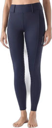 Produktbild von Equiline Reithose für Damen mit Full Grip und Taschen in Schwarz und Blau Größe XL