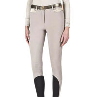 Produktbild von Equiline Reithose Gerlefh FullGrip für Damen in Taupe aus B-MOVE All-Seasons-Verbundstoff für ganzjähriges Reiten