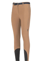 Produktbild von Equiline Reithose Guestefh FullGrip Road für Damen in Beige mit Fleece-Winterfutter