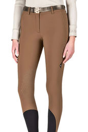 Produktbild von Equiline Reithose Guestek KnieGrip Road für Damen mit Fleece-Futter Winter Braun