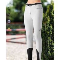 Produktbild von Equiline Reithose Nellyfh FullGrip für Damen in Weiß mit Fleece-Futter für den Winter