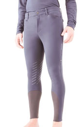 Produktbild von Equiline Reithose Rolf KnieGrip für Herren in Grau ganzjährig nutzbar