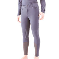 Produktbild von Equiline Reithose Rolf KnieGrip für Herren in Grau ganzjährig nutzbar