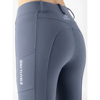 Produktbild von Equiline Reithose Steref Damen Full Grip Blau Bunt XL