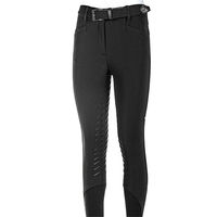 Produktbild von Equiline Reithose Wadellef FullGrip für Damen in Schwarz mit Fleece-Futter für den Winter