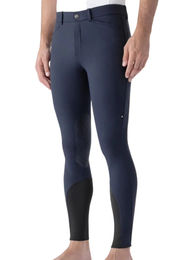 Produktbild von Equiline Reithose Willow KnieGrip Blau aus Baumwolle für Herren