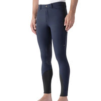 Produktbild von Equiline Reithose Willow KnieGrip Blau aus Baumwolle für Herren