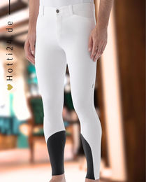 Produktbild von Equiline Reithose Willow KnieGrip Weiß aus Baumwolle