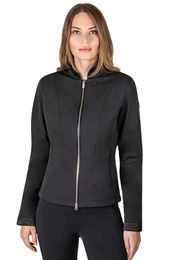 Produktbild von Equiline Reitjacke Gildeg Black für Damen in Schwarz mit Fleece für den Winter