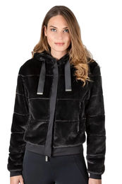 Produktbild von Equiline Reitjacke Glossig Black Schwarz Winterjacke