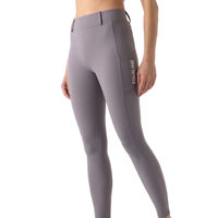 Produktbild von Equiline Reitleggings Calrek KnieGrip Damen Stone Grey