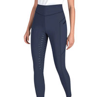 Produktbild von Equiline Reitleggings Cerinf FullGrip Blau für Damen