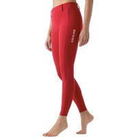 Produktbild von Equiline Reitleggings Damen Full Grip Rot XS