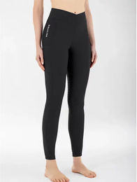 Equiline Reitleggings Mid Grip Damen Schwarz XS – Bild 1 von 1