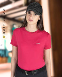 Produktbild von Equiline Reitshirt Cearac Cherry Red für Damen in Rot für den Sommer