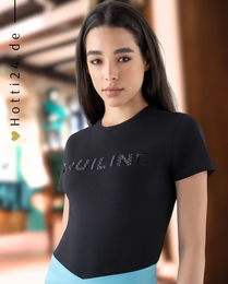 Produktbild von Equiline Reitshirt Gelig Black für Damen in Schwarz