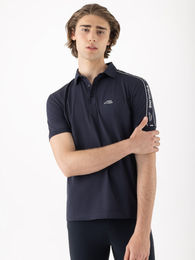 Equiline Reitshirt Poloshirt für Herren aus Baumwolle Blau – Bild 1 von 1