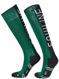 Produktbild von Equiline Reitsocken Clovec Pepper Green Unisex Grün Weiß