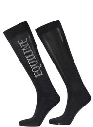 Produktbild von Equiline Reitsocken Ginog Black für Damen in Schwarz