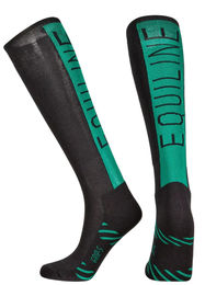 Produktbild von Equiline Reitsocken Unisex Clovec Black Pepper Green