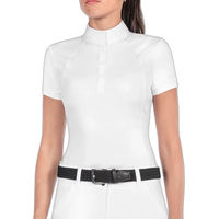 Produktbild von Equiline Reitturnier-Poloshirt für Damen in Weiß Größe XL