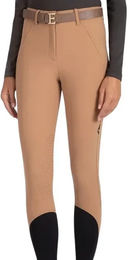 Produktbild von Equiline Reitturnierhose Ettiekh Damen mit Mid Grip für ganzjähriges Reiten in Braun oder Beige