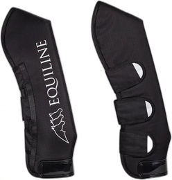Equiline Rex Transportgamaschen für Pferde Schwarz aus Polyester Größe Cob – Bild 1 von 4