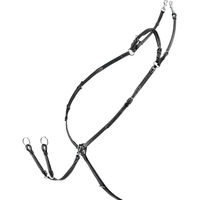 Produktbild von Equiline Saddle Division Brustpanzer aus Leder in Schwarz Grösse Full