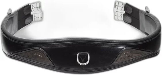Produktbild von Equiline Sattelgurt aus Kunstleder in Schwarz 115 cm