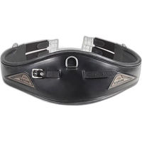 Produktbild von Equiline Sattelgurt aus Kunstleder in Schwarz 125 cm