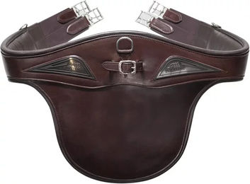 Produktbild von Equiline Sattelgurt aus Leder in Schwarz oder Braun 120 cm