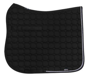 Equiline Schabracke EQ Rio Dressur Octagone Schwarz aus Baumwolle – Bild 1 von 3