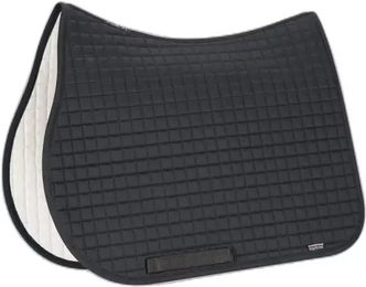 Equiline Schabracke Quadro kariert aus Baumwolle in Schwarz Bunt – Bild 1 von 2