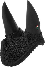 Produktbild von Equiline Schallgedämmte Fliegenhaube für Ponys aus Baumwolle Schwarz