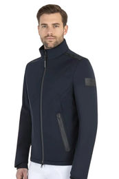 Produktbild von Equiline Softshelljacke Chasec Blue Reitjacke für Herren wasserabweisend Blau