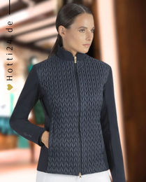 Produktbild von Equiline Softshelljacke Ebesse Blue Reitjacke für Damen in Blau aus Nylon