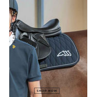 Produktbild von Equiline Springschabracke Cenic Blue aus Baumwolle in Blau