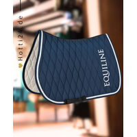Produktbild von Equiline Springschabracke Eliffe Diplomatic Blue aus Baumwolle