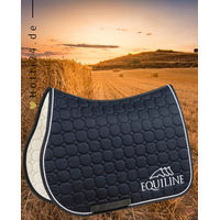 Produktbild von Equiline Springschabracke Outline Navy Blau aus Baumwolle