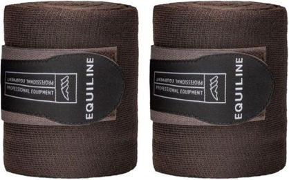 Produktbild von Equiline Stable Stallbandagen Gamaschen aus Polyester in Grün und Braun