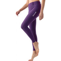 Produktbild von Equiline Steref Reitleggings Damen Vollgrip Lila Größe L