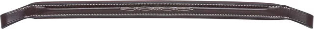 Produktbild von Equiline Stirnband für Vollblut aus Leder in Braun