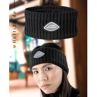 Produktbild von Equiline Stirnband Gasci Black Fleece Winter Damen Schwarz