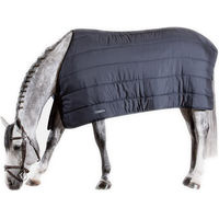 Produktbild von Equiline Stonehaven Pferdeunterdecke aus Polyester in Blau oder Schwarz Größe L