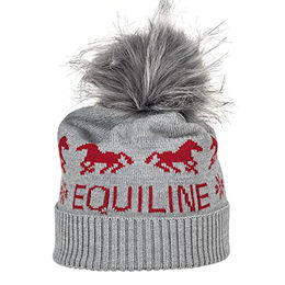 Equiline Strickmütze Comet für Damen in Grau – Bild 1 von 2