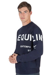 Produktbild von Equiline Sweatshirt Fleece für Herren in Calic Blue