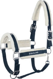 Produktbild von Equiline Tamir Pferdehalfter aus Kunststoff in Blau und Weiß